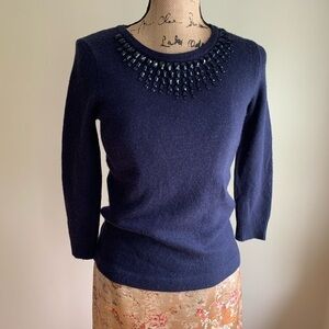 J. Crew blue scoop neck sweater size XXS